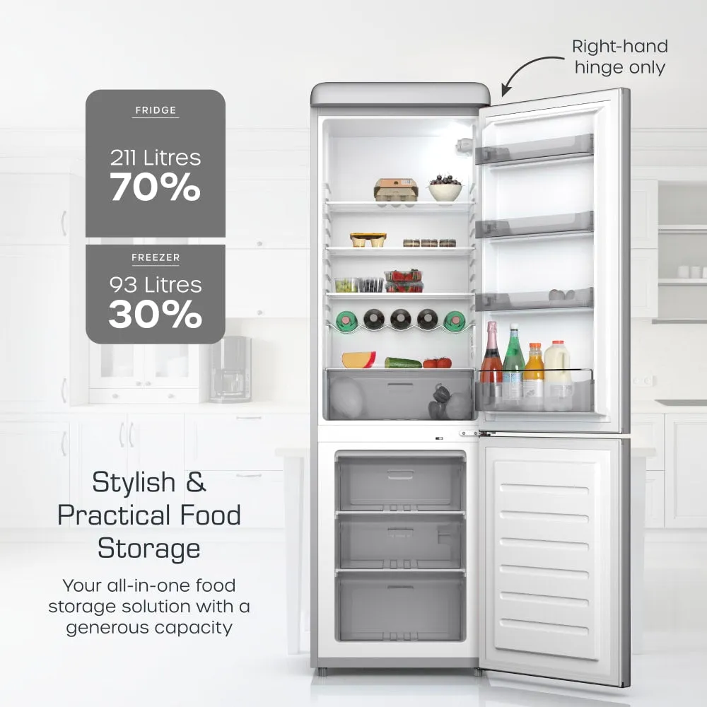 Swan Retro Fridge Freezer