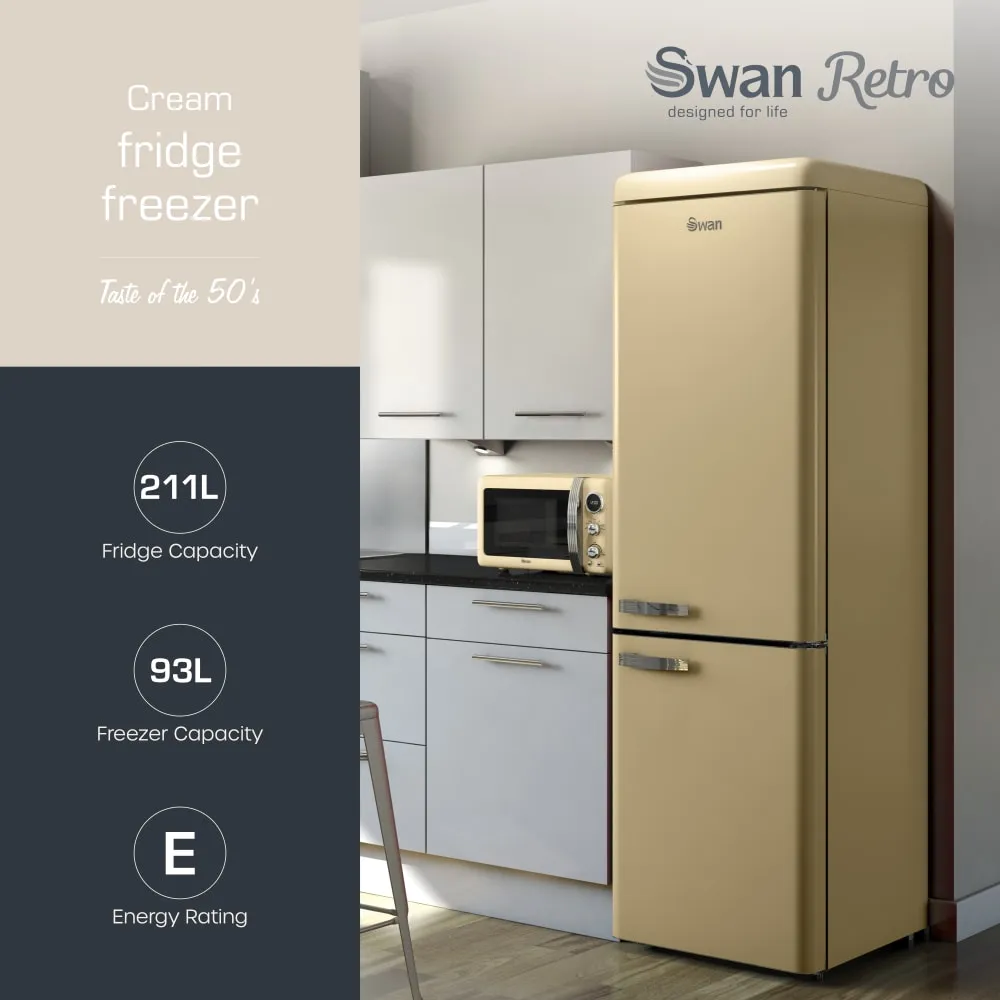 Swan Retro Fridge Freezer