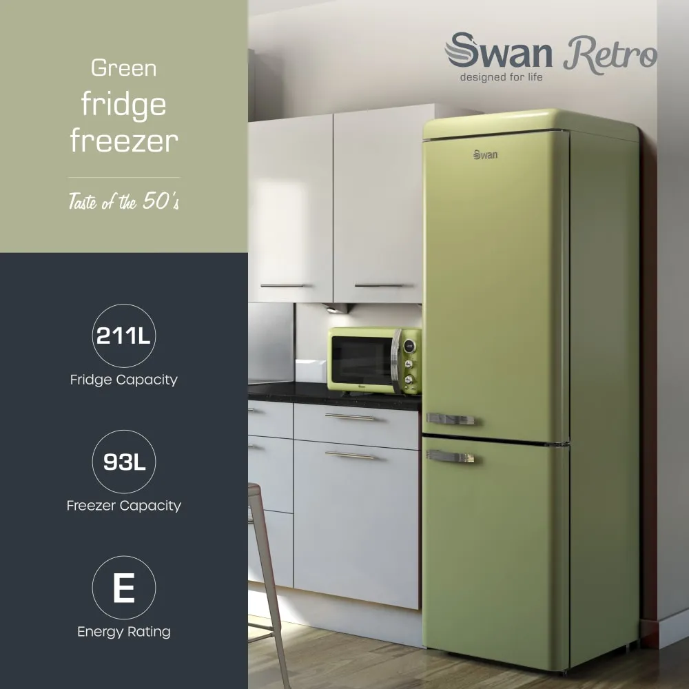 Swan Retro Fridge Freezer