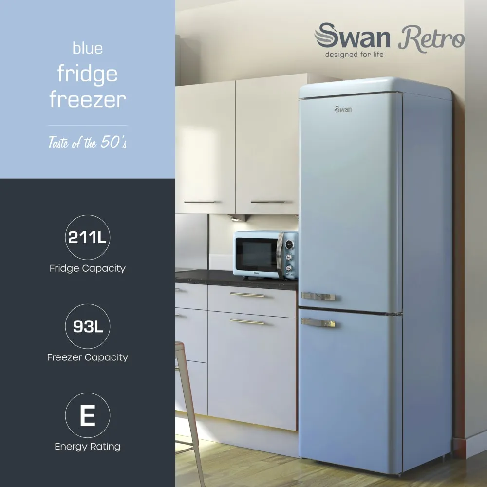 Swan Retro Fridge Freezer