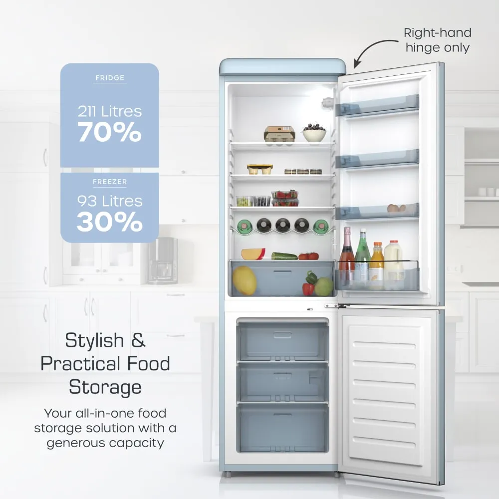 Swan Retro Fridge Freezer