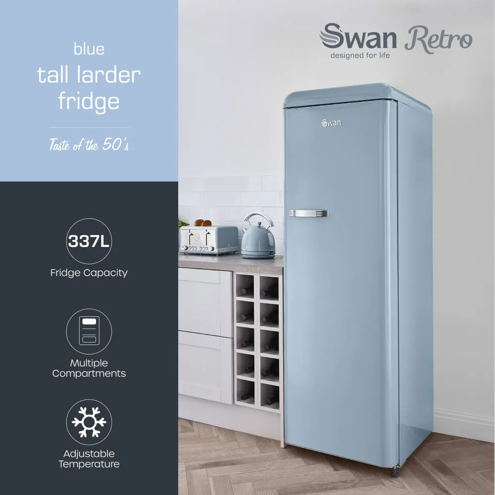 Swan Retro Tall Larder Fridge