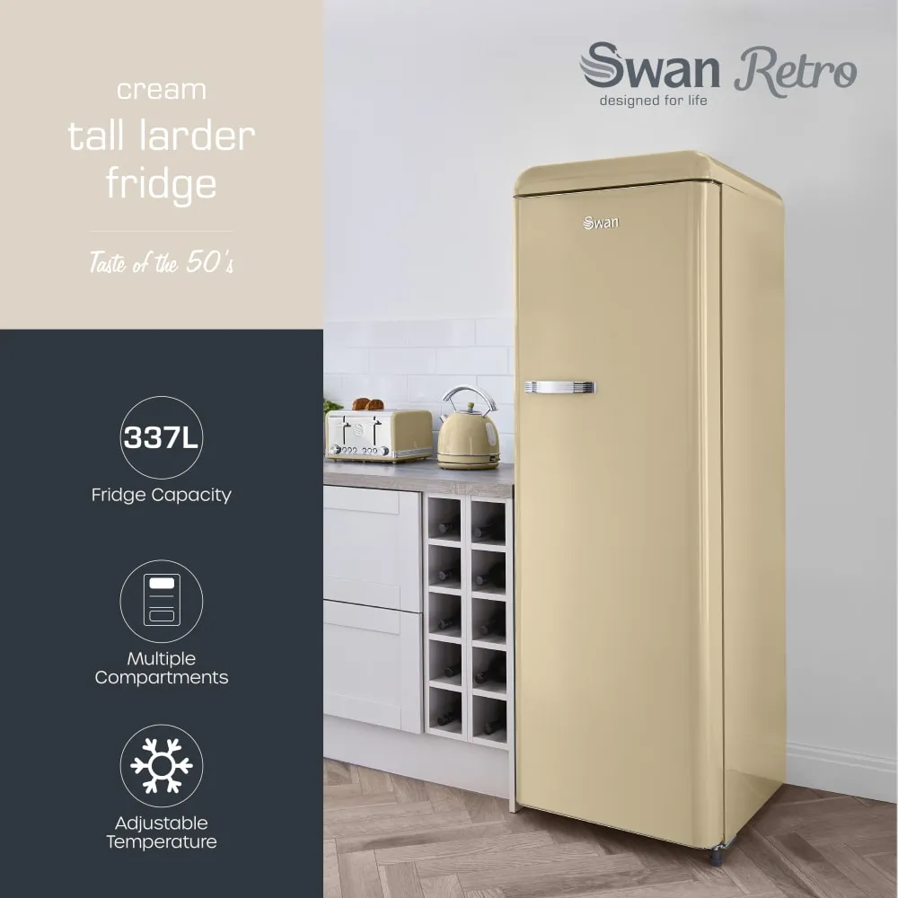 Swan Retro Tall Larder Fridge