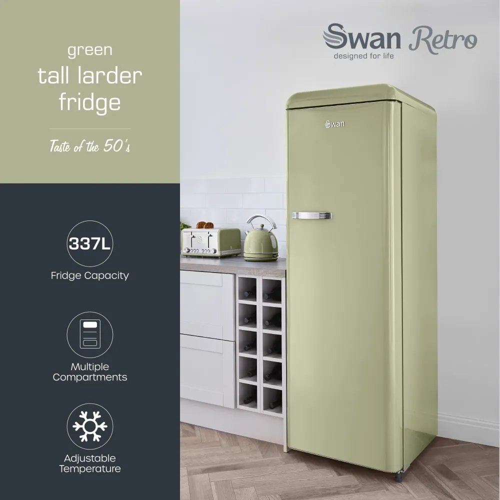 Swan Retro Tall Larder Fridge