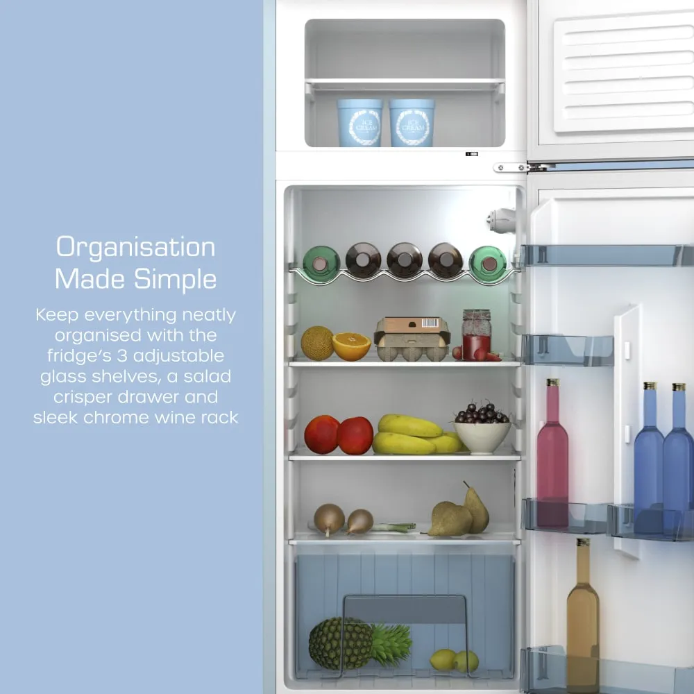 Swan Top Mounted Retro Fridge Freezer