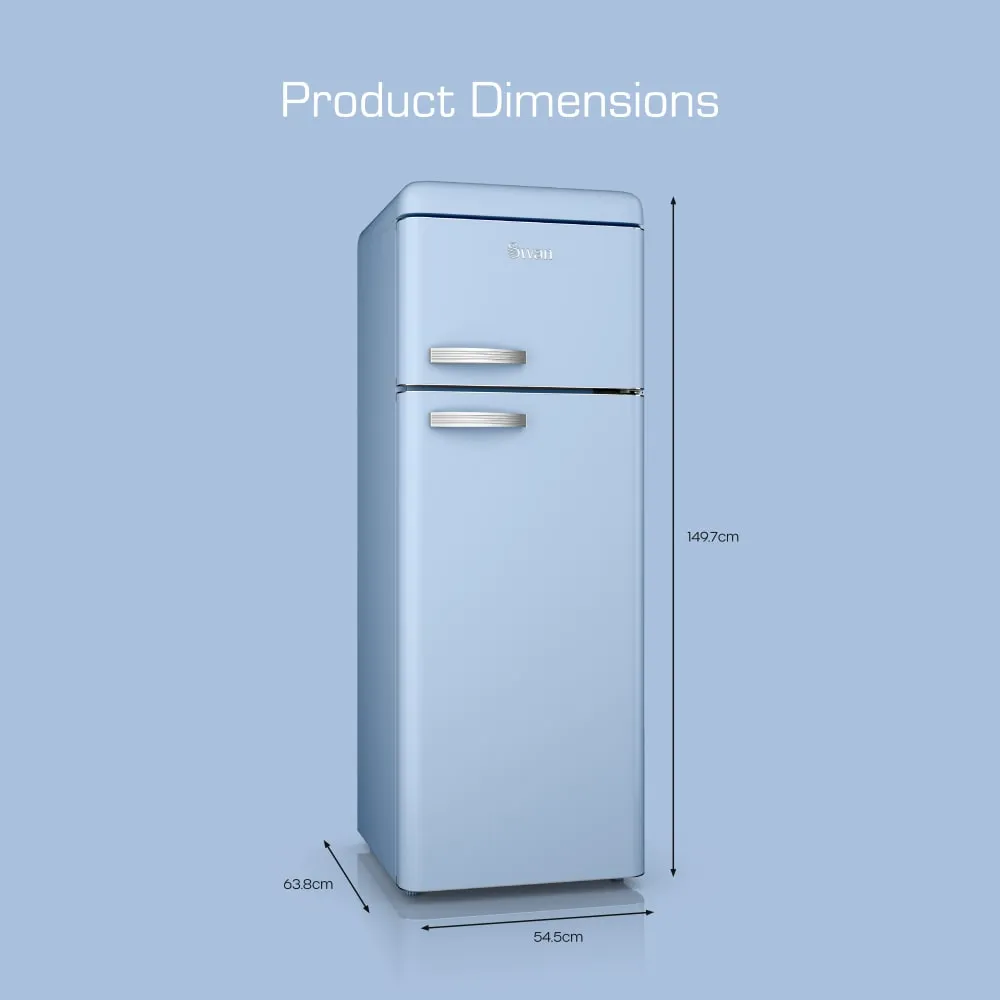 Swan Top Mounted Retro Fridge Freezer
