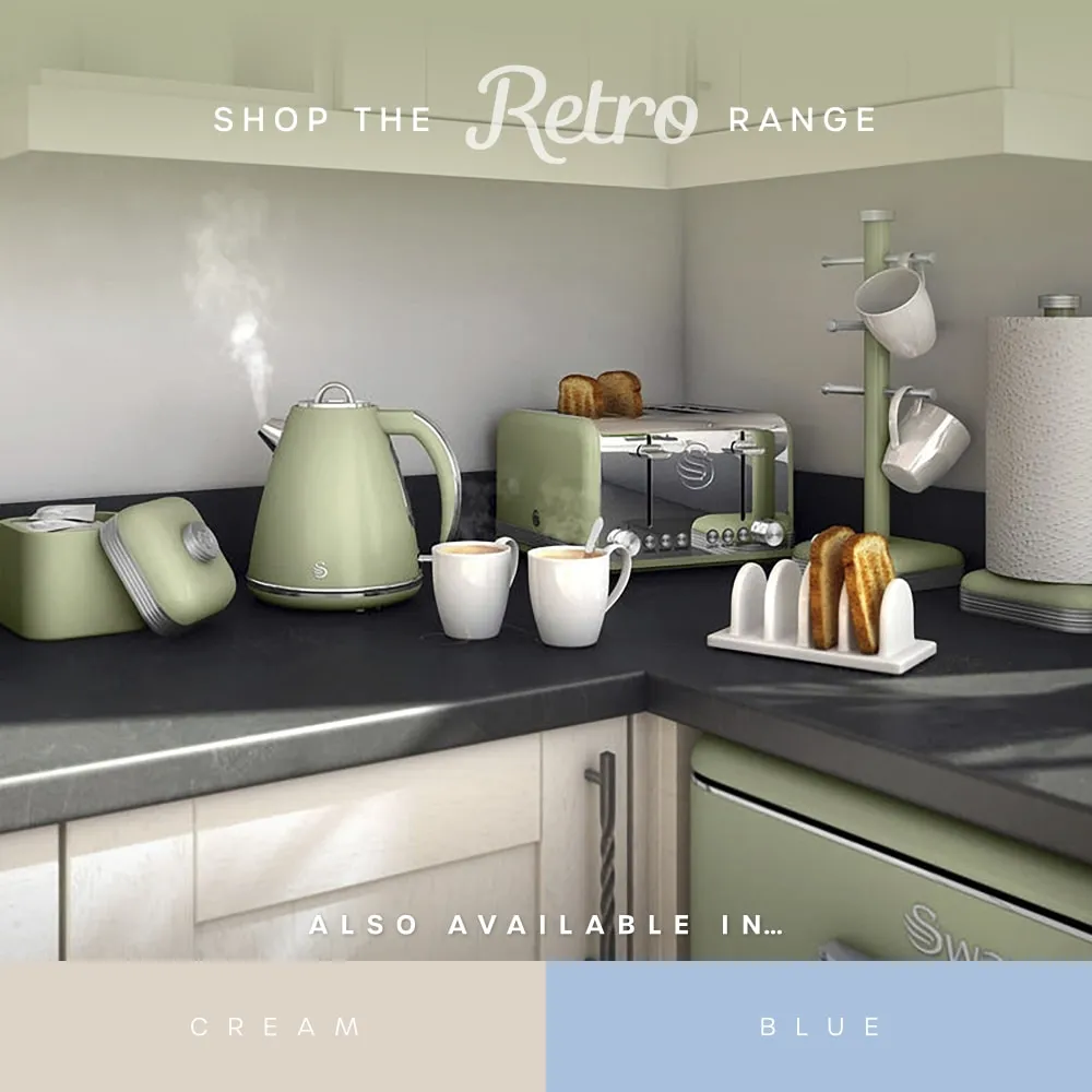 Swan Top Mounted Retro Fridge Freezer