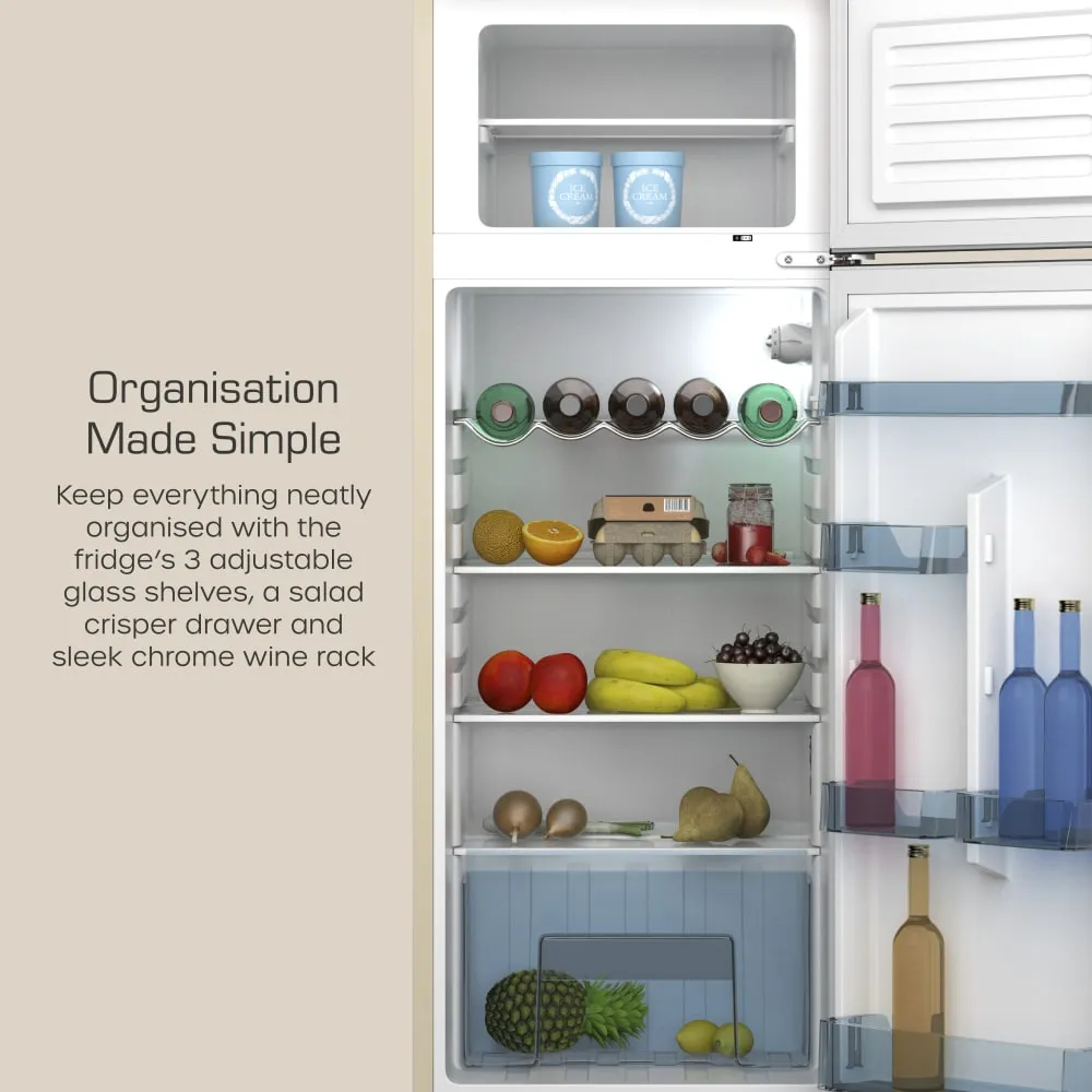 Swan Top Mounted Retro Fridge Freezer