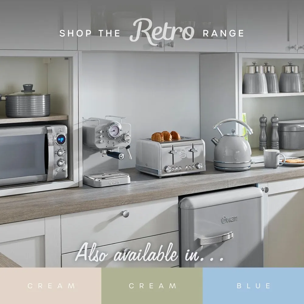 Swan Top Mounted Retro Fridge Freezer