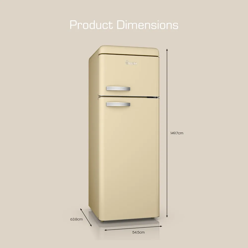Swan Top Mounted Retro Fridge Freezer