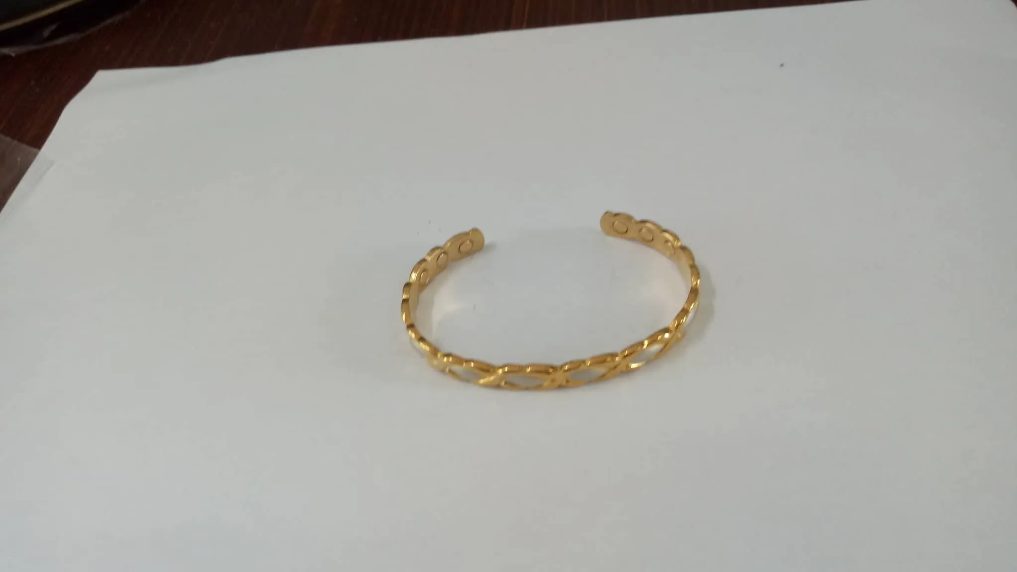 TOP QUALITY LADIES (SILVER/GOLD Color) OXO MAGNETIC COPPER BANGLE ARTHRITIS RELIEF AJMB