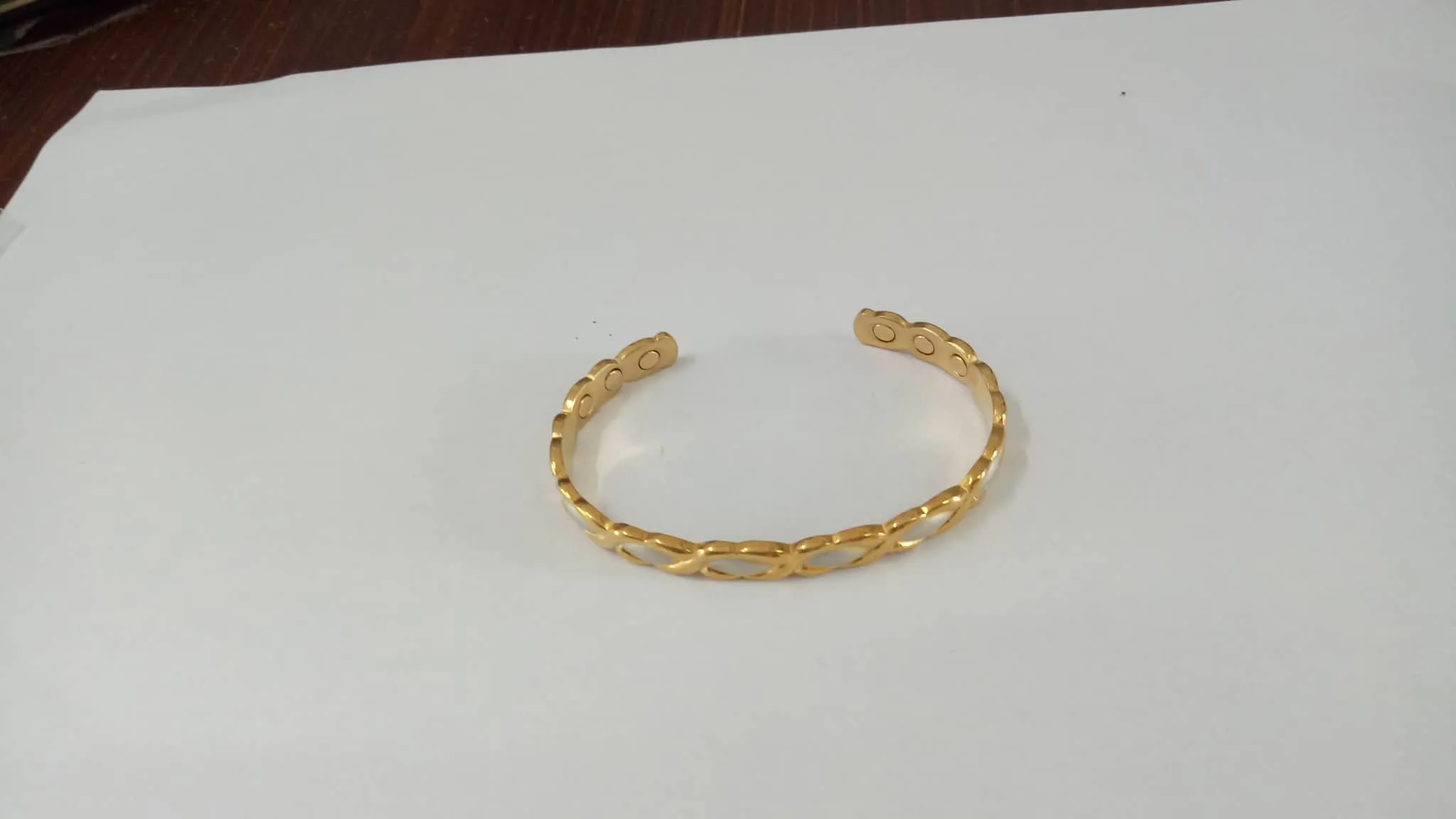 TOP QUALITY LADIES (SILVER/GOLD Color) OXO MAGNETIC COPPER BANGLE ARTHRITIS RELIEF AJMB