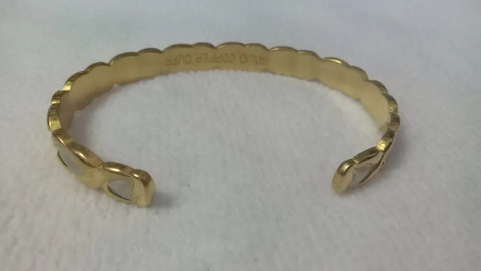 TOP QUALITY LADIES (SILVER/GOLD Color) OXO MAGNETIC COPPER BANGLE ARTHRITIS RELIEF AJMB