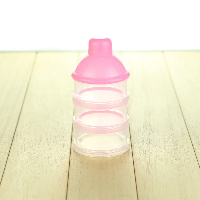 US 3-5 Layers Baby Milk Powder Formula Dispenser Stackable Storage Container Box