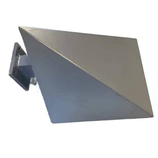 Wall Sconce, Exterior Steel Frame in Gray with Triangular Shape, Modern Industrial Design