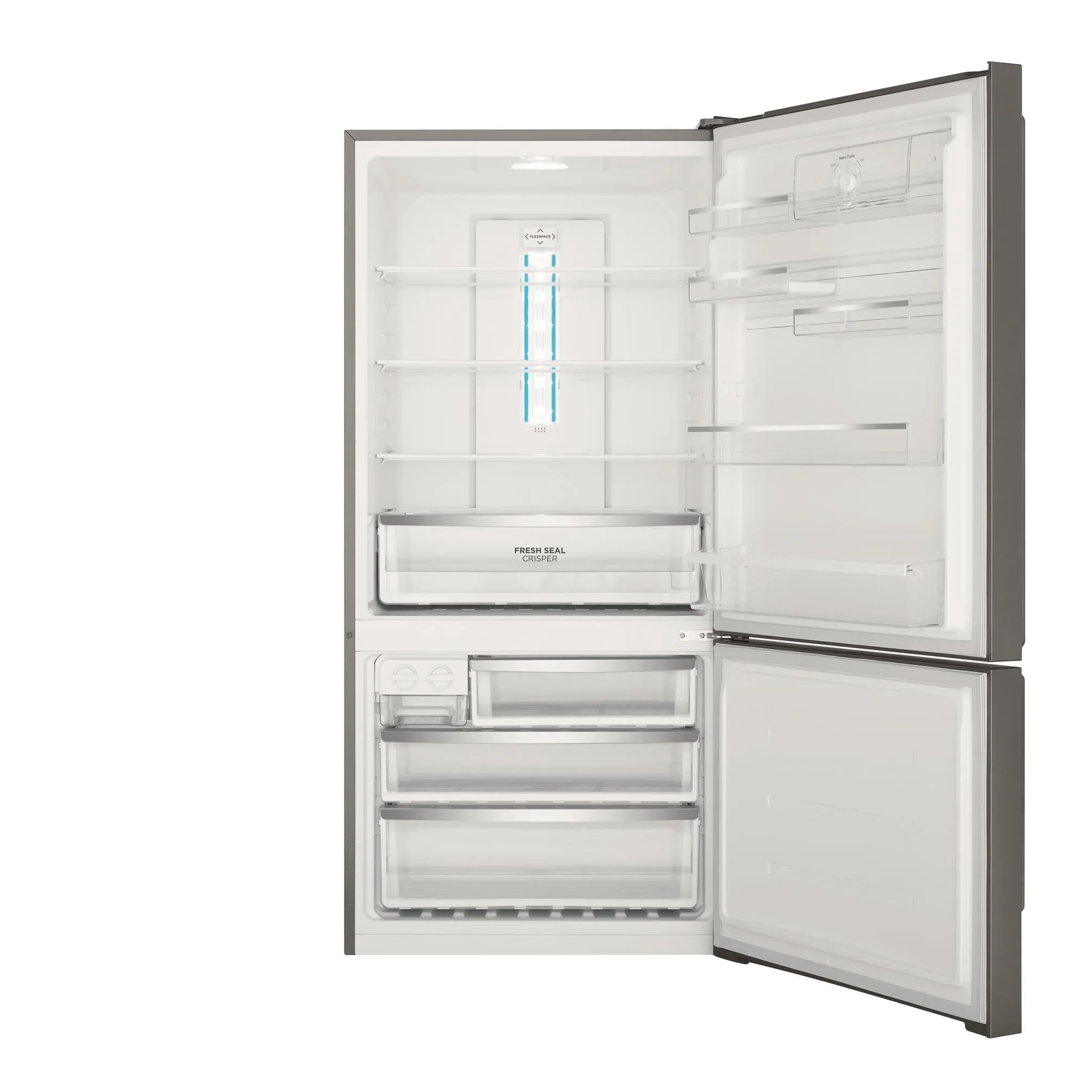 Westinghouse WBE5304BC-R 496L Bottom Mount Fridge (Dark Stainless Steel) [Right]