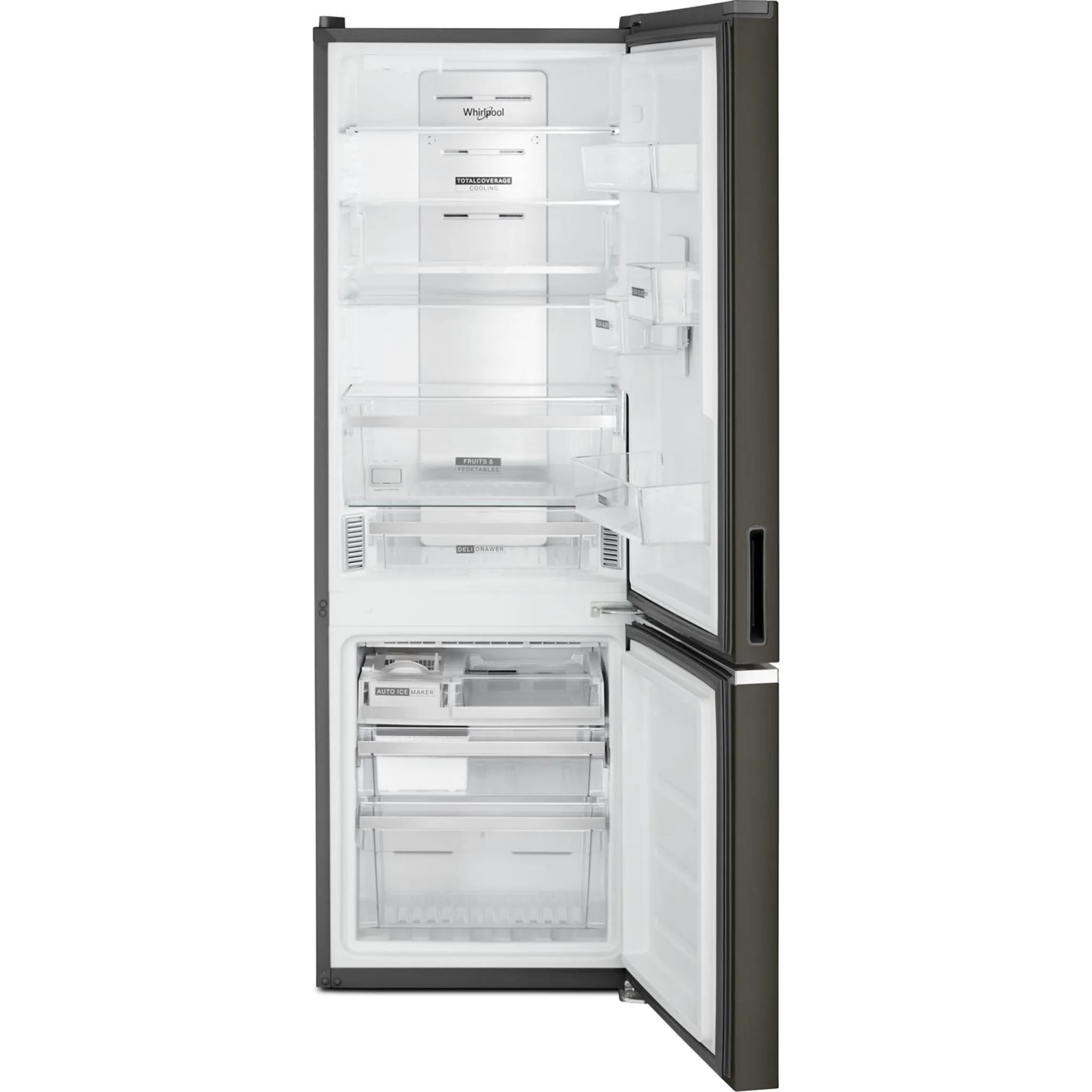 Whirlpool Bottom Mount Fridge (WRB543CMJV) - Black Stainless Finish