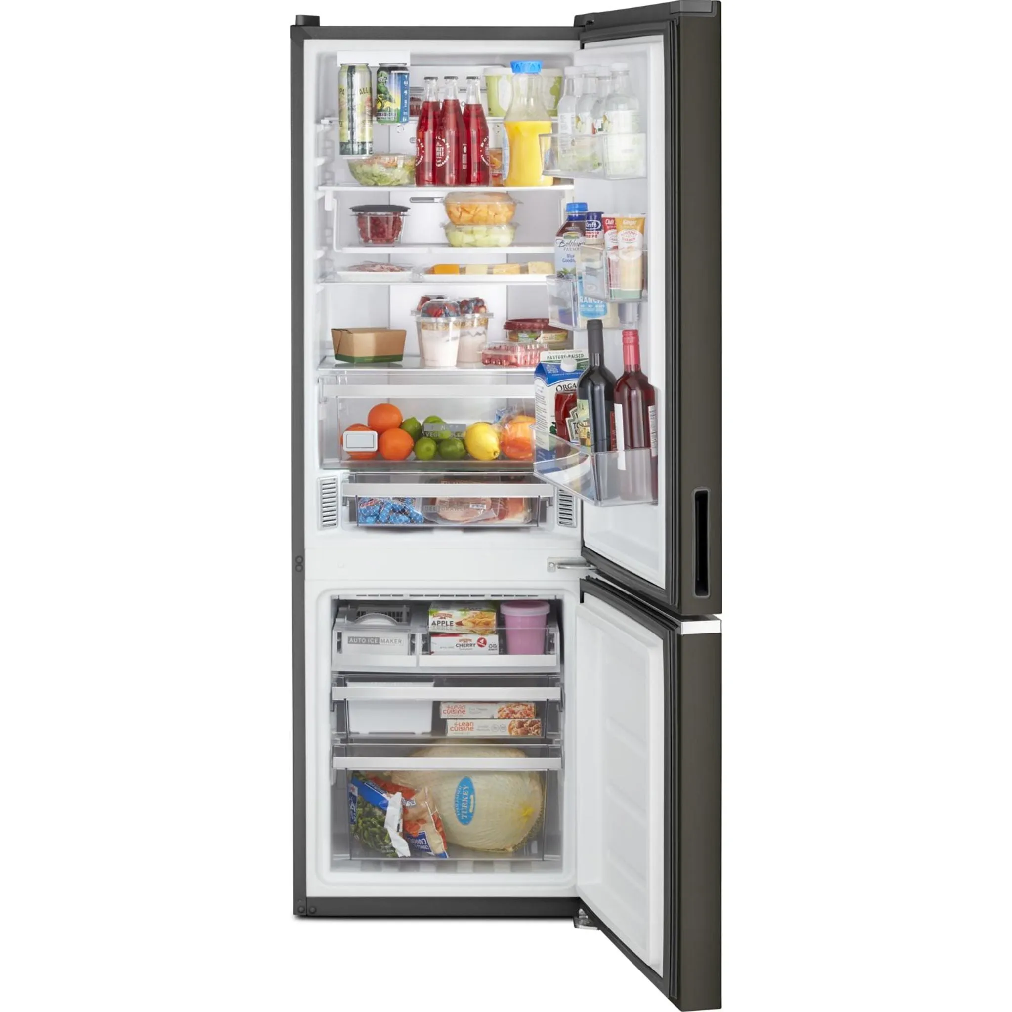 Whirlpool Bottom Mount Fridge (WRB543CMJV) - Black Stainless Finish