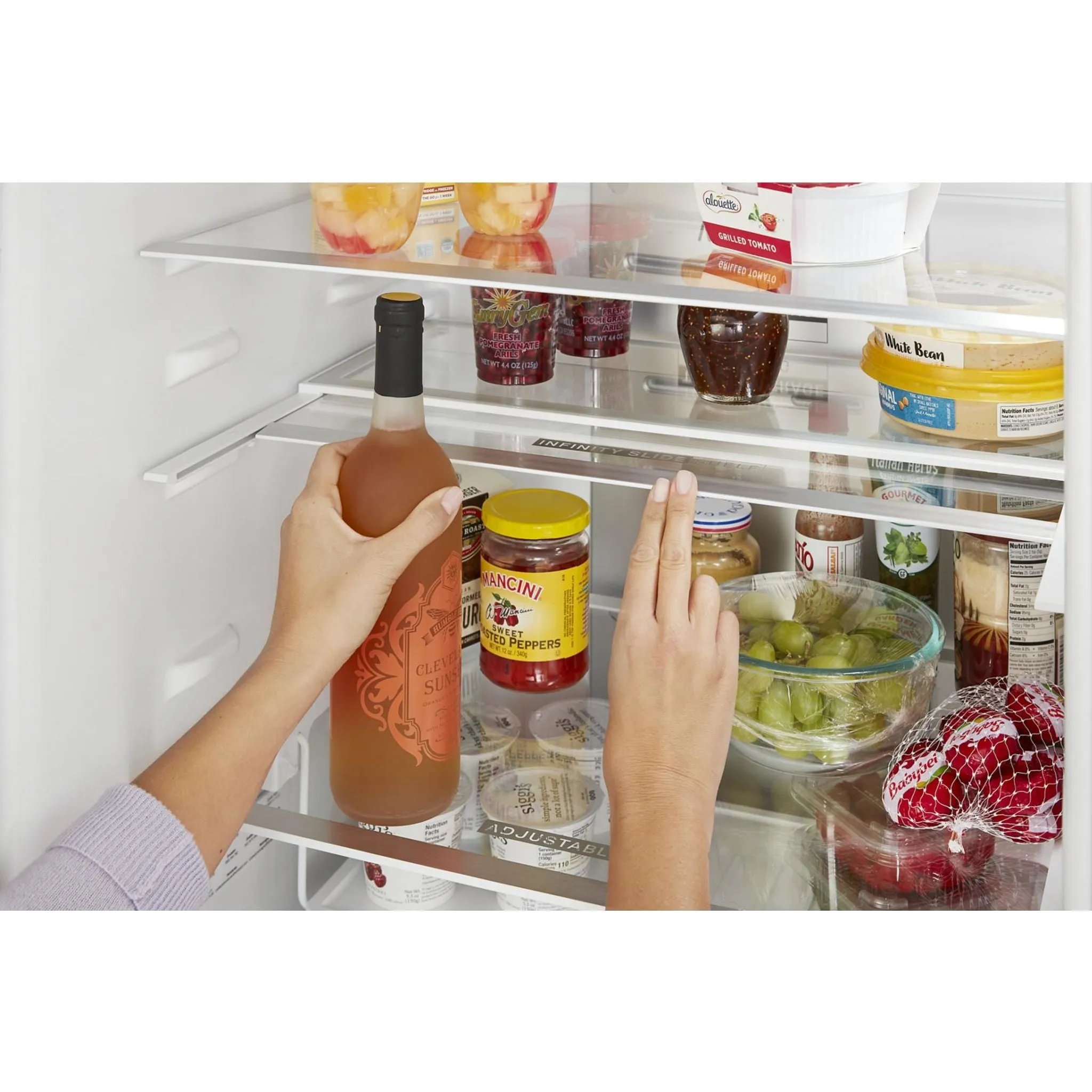 Whirlpool Bottom Mount Fridge (WRB543CMJV) - Black Stainless Finish
