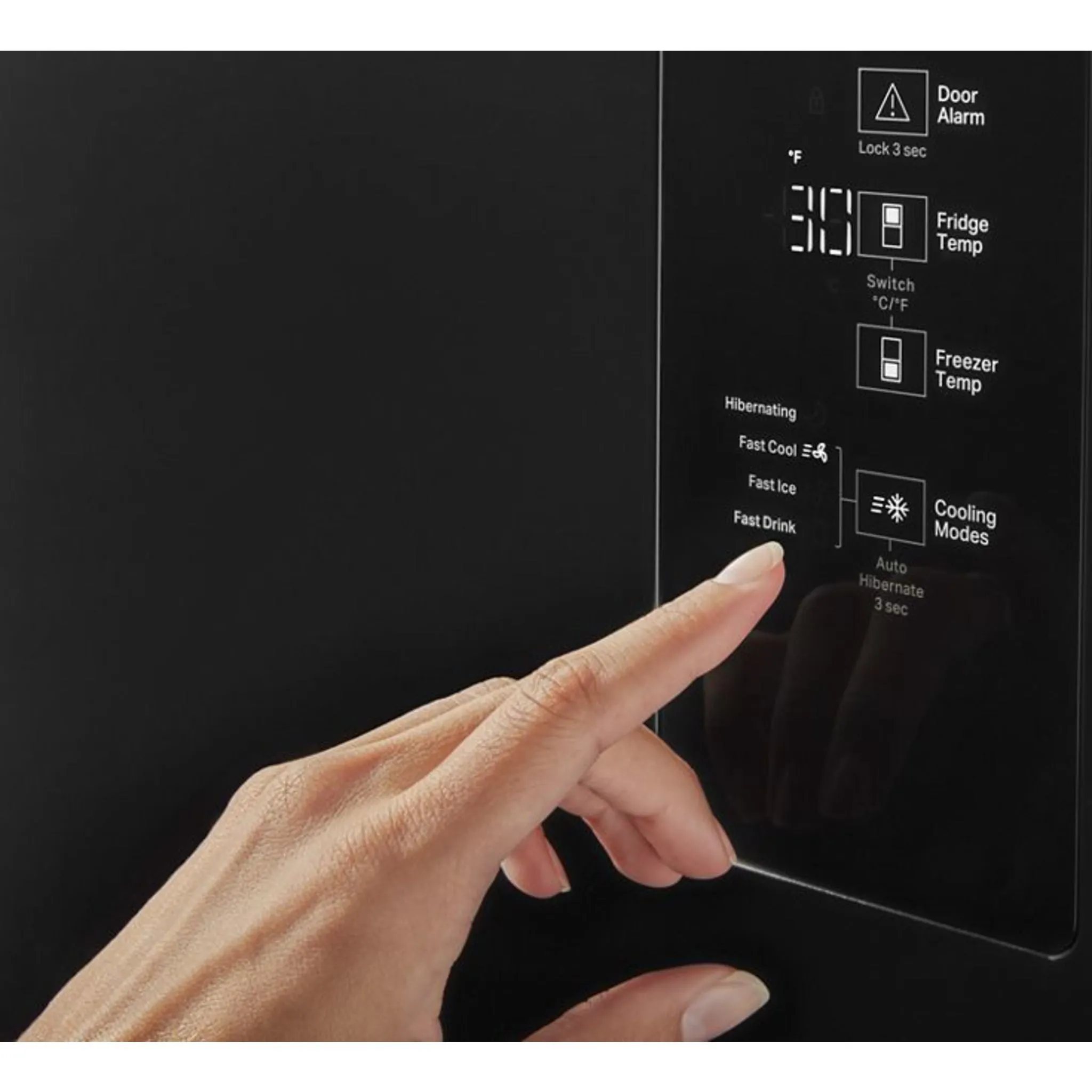 Whirlpool Bottom Mount Fridge (WRB543CMJV) - Black Stainless Finish