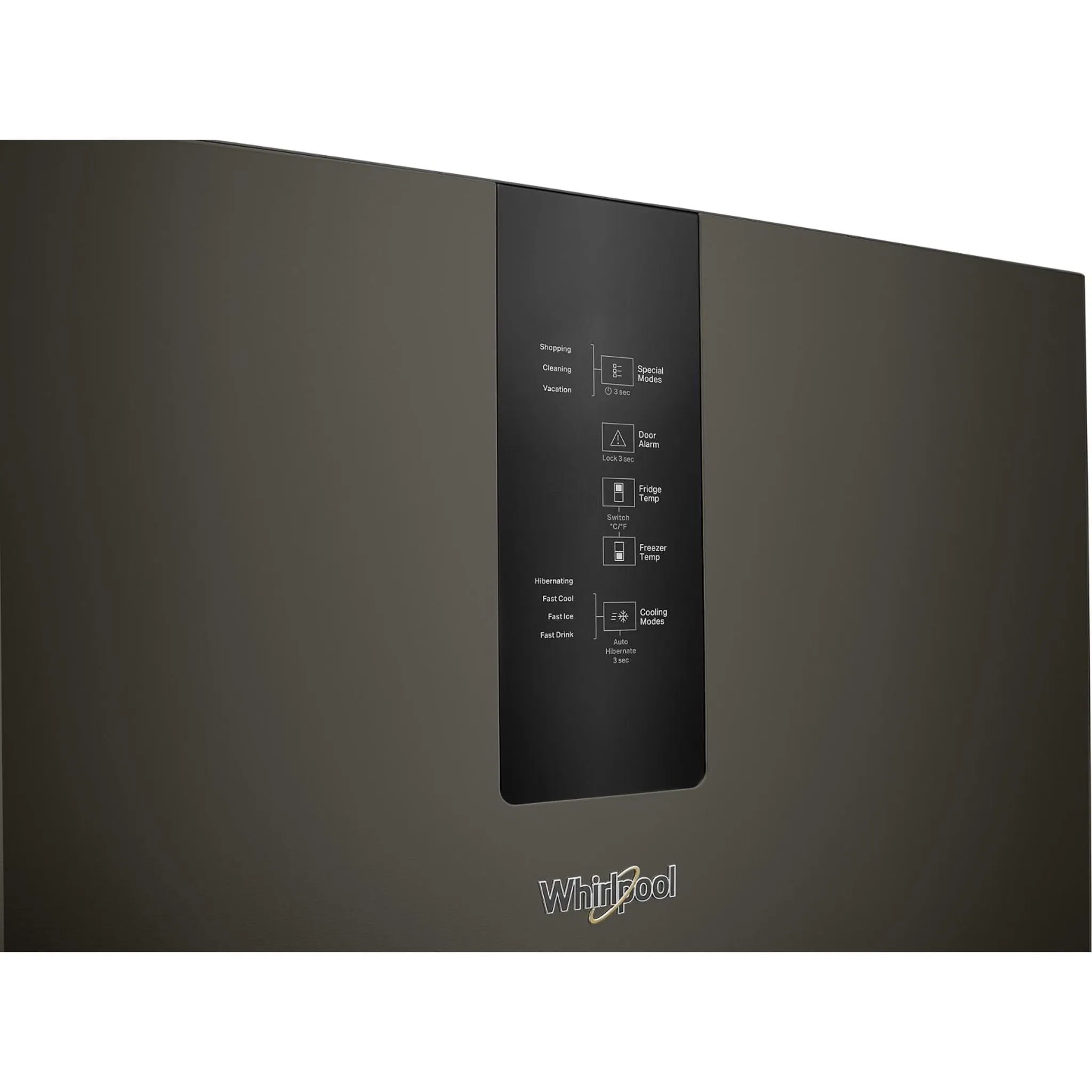 Whirlpool Bottom Mount Fridge (WRB543CMJV) - Black Stainless Finish