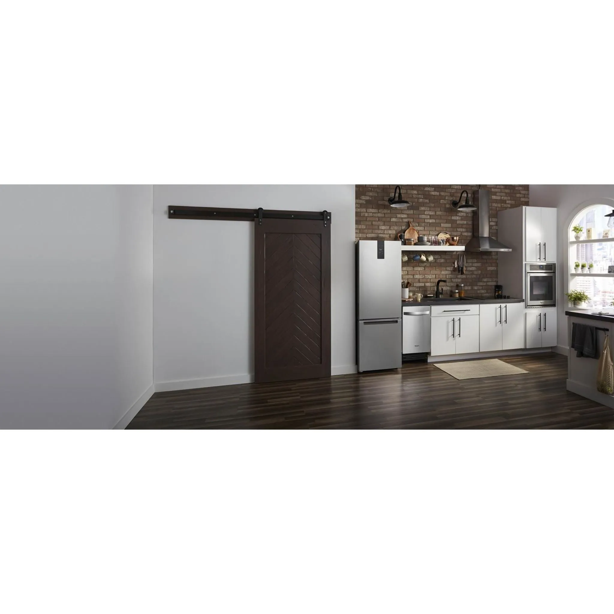 Whirlpool Bottom Mount Fridge (WRB543CMJZ) - Fingerprint-Resistant Stainless Finish