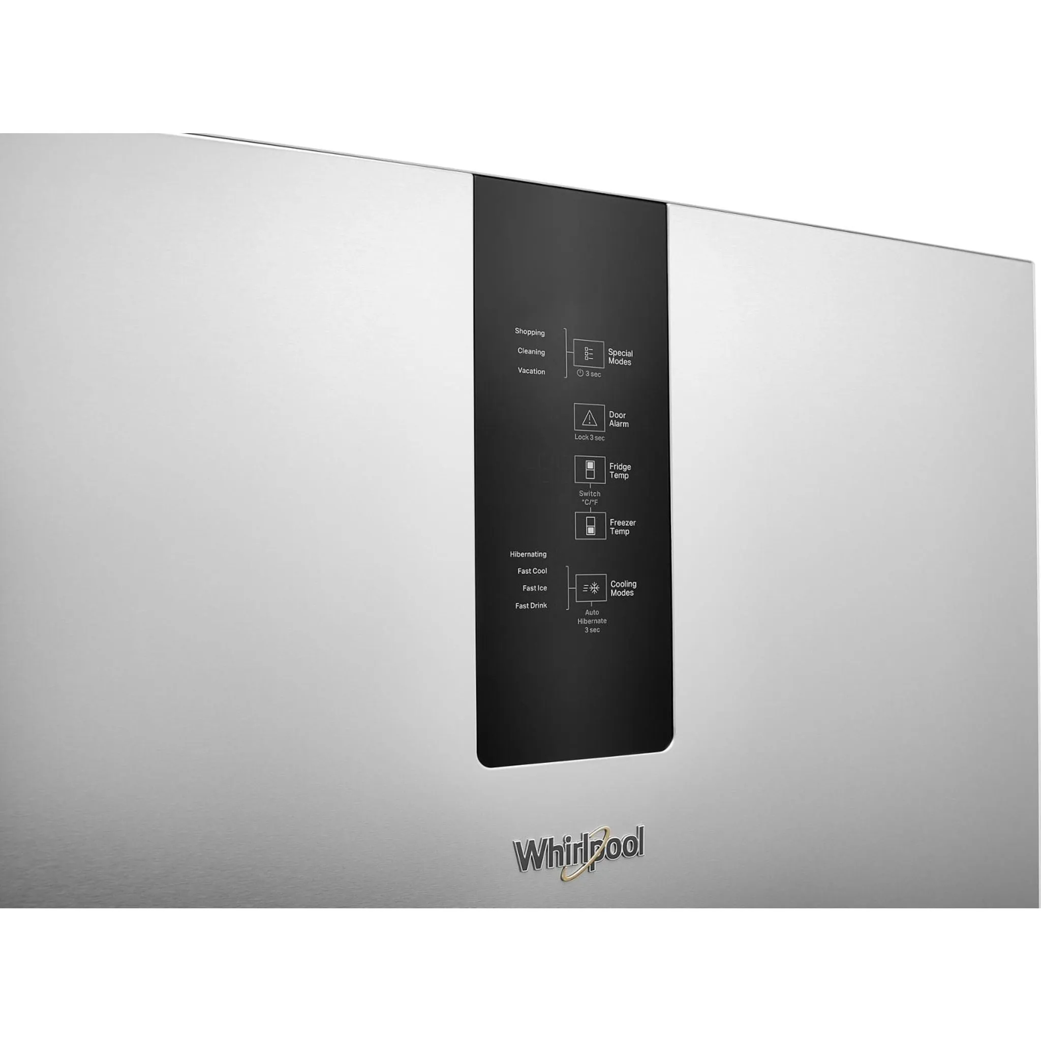 Whirlpool Bottom Mount Fridge (WRB543CMJZ) - Fingerprint-Resistant Stainless Finish