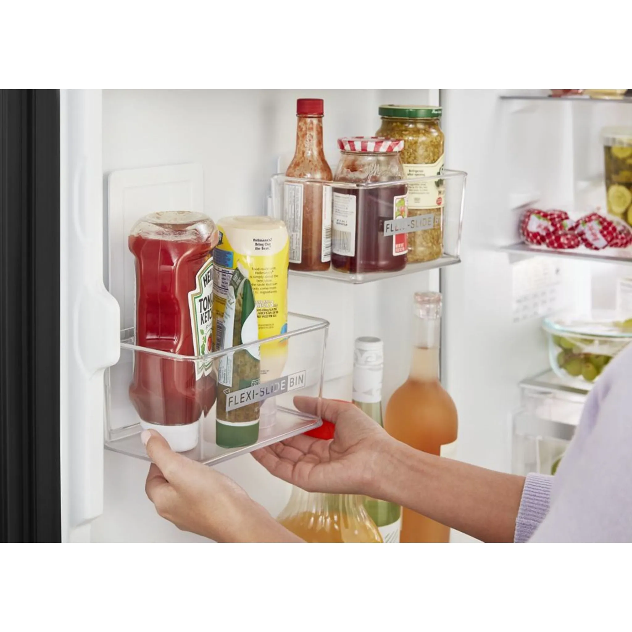 Whirlpool Bottom Mount Fridge (WRB543CMJZ) - Fingerprint-Resistant Stainless Finish