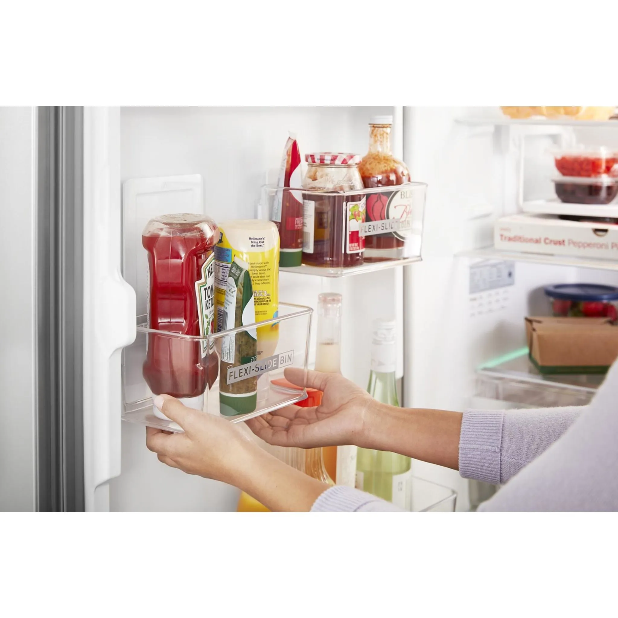Whirlpool Bottom Mount Fridge (WRB543CMJZ) - Fingerprint-Resistant Stainless Finish