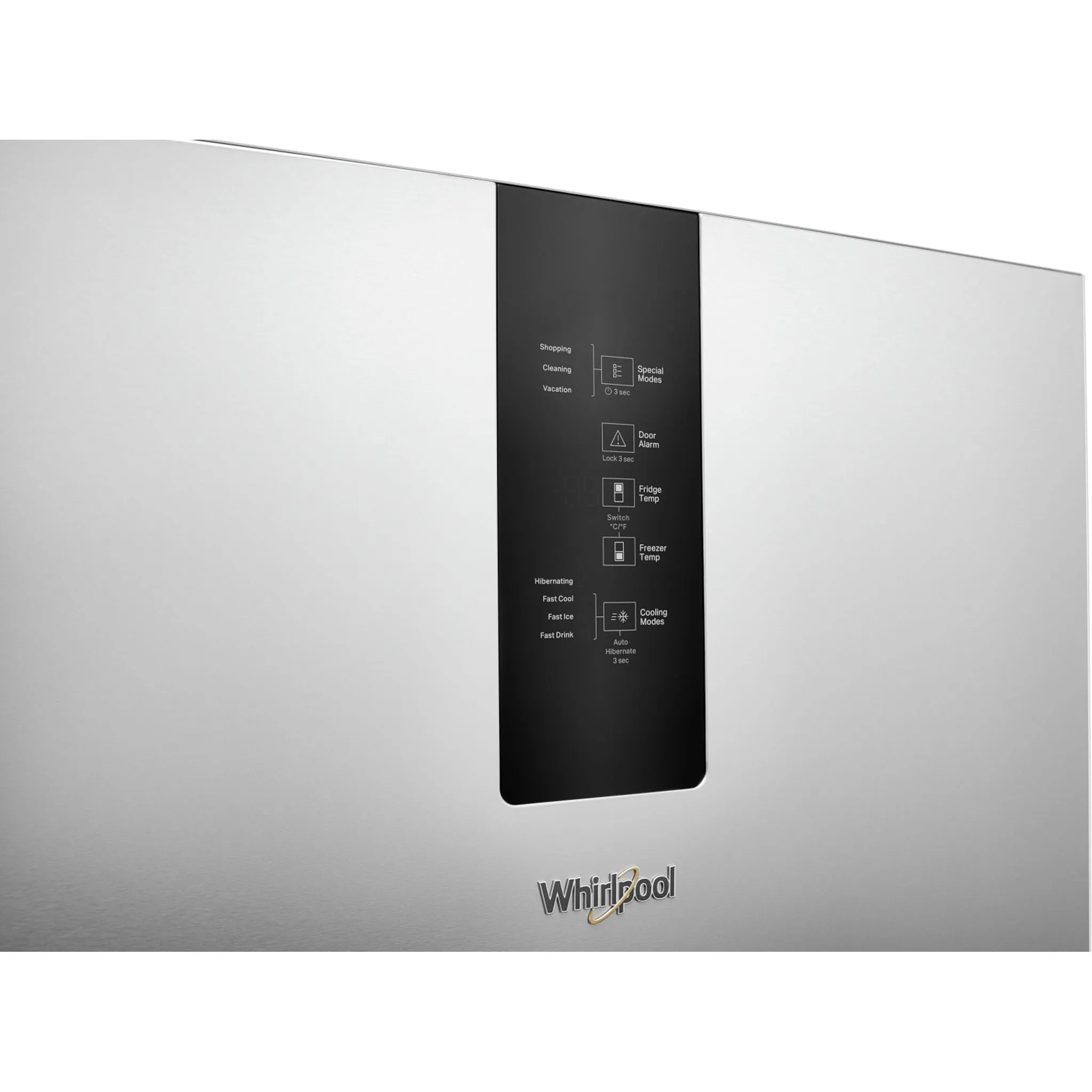 Whirlpool Bottom Mount Fridge (WRB543CMJZ) - Fingerprint-Resistant Stainless Finish