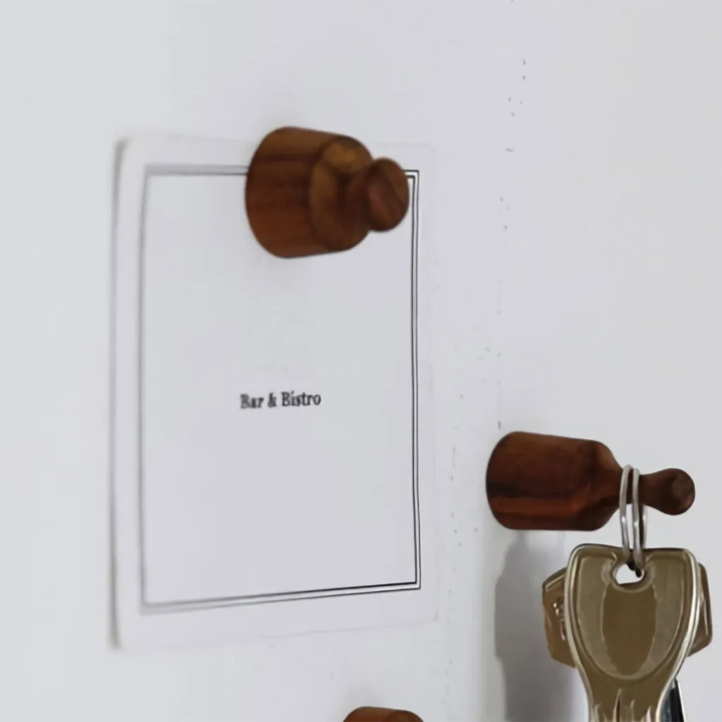 Wood Magnets, Set of 3