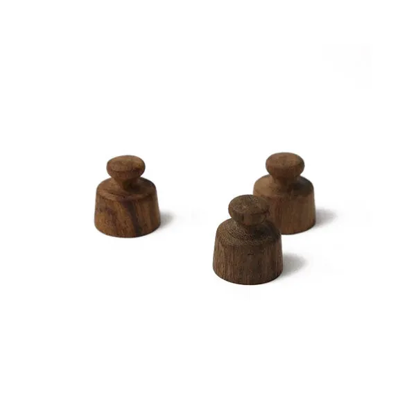 Wood Magnets, Set of 3