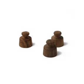 Wood Magnets, Set of 3